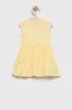 żółty Guess sukienka bawełniana niemowlęca