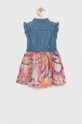 Παιδικό φόρεμα Guess K3GK22.D3X30.PPYX μπλε SS23