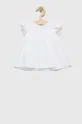Βρεφικό βαμβακερό φόρεμα Jamiks λευκό