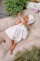 biały Jamiks sukienka bawełniana niemowlęca Dziewczęcy