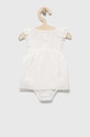 Jamiks sukienka bawełniana niemowlęca CRYSTAL.ramper.JLF050.G biały SS23