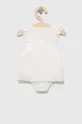 Pamučna haljina za bebe Jamiks bijela