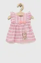 różowy Mayoral Newborn sukienka niemowlęca Dziewczęcy