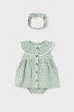 BIMBA Mayoral Newborn vestito in cotone neonata 1804.2F.NEWBORN turchese