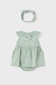 Mayoral Newborn vestito in cotone neonata turchese 1804.2F.NEWBORN