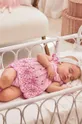 μωβ Βρεφικό φόρεμα σε συνδυασμό με λινά Mayoral Newborn Για κορίτσια