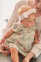 turkusowy Mayoral Newborn sukienka bawełniana niemowlęca Dziewczęcy