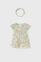 ljubičasta Pamučna haljina za bebe Mayoral Newborn Za djevojčice