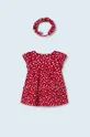crvena Pamučna haljina za bebe Mayoral Newborn Za djevojčice