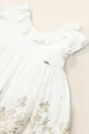 biały Mayoral sukienka niemowlęca z domieszką lnu