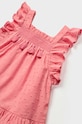 Mayoral sukienka bawełniana niemowlęca 1966.4F.BABY różowy