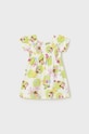Dětské bavlněné šaty Mayoral mini zelená 1969.4G.BABY