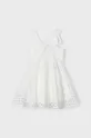 bijela Dječja pamučna haljina Mayoral Za djevojčice