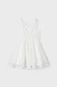 Παιδικό βαμβακερό φόρεμα Mayoral λευκό