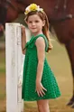zelená Dětské bavlněné šaty Mayoral Dívčí
