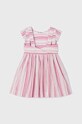 Mayoral rochie cu amestec de in pentru copii 3922.6D.MINI.G roz
