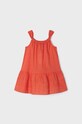 Детска памучна рокля Mayoral 3938.6H.MINI оранжев SS23