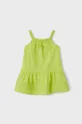 Дитяча бавовняна сукня Mayoral зелений