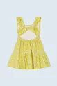 κίτρινο Παιδικό βαμβακερό φόρεμα Mayoral
