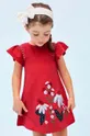 czerwony Mayoral sukienka dziecięca Dziewczęcy