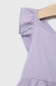 Κοριτσίστικα Παιδικό λινό φόρεμα United Colors of Benetton 4BE7GV00Q.P.SEASONAL μωβ