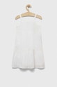 Παιδικό βαμβακερό φόρεμα United Colors of Benetton 4JO1GV00V.P.SEASONAL λευκό SS23