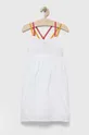 λευκό Παιδικό βαμβακερό φόρεμα Sisley Για κορίτσια