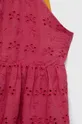 różowy Sisley sukienka bawełniana dziecięca
