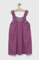 United Colors of Benetton sukienka dziecięca fioletowy
