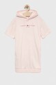 Παιδικό φόρεμα Tommy Hilfiger στρογγυλό ροζ KG0KG07186.PPYX