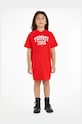 Детска памучна рокля Tommy Hilfiger памук червен KG0KG07191.PPYX