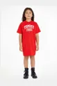 красный Хлопковое детское платье Tommy Hilfiger Для девочек