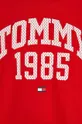 červená Dievčenské bavlnené šaty Tommy Hilfiger