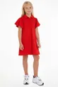 Tommy Hilfiger sukienka dziecięca z elastanem czerwony KG0KG07195.PPYX