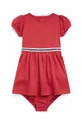 crvena Haljina za bebe Polo Ralph Lauren Za djevojčice