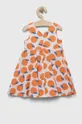 Παιδικό βαμβακερό φόρεμα Birba&Trybeyond πορτοκαλί