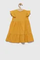 Birba&Trybeyond sukienka lniana niemowlęca x Peanuts żółty