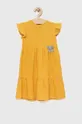 жёлтый Детское льняное платье Birba&Trybeyond Для девочек