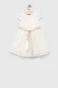 Детское платье Birba&Trybeyond  Основной материал: 46% Хлопок, 32% Полиамид, 14% Вискоза, 6% Полиэстер, 2% Металлическое волокно Подкладка: 100% Хлопок Другие материалы: 100% Полиэстер