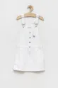 білий Дитяча джинсова сукня Calvin Klein Jeans Для дівчаток