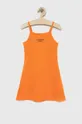 Dievčenské šaty Calvin Klein Jeans oranžová