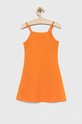 Dziewczynka Calvin Klein Jeans sukienka dziecięca IG0IG01963.PPYX pomarańczowy