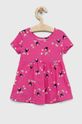 Dětské bavlněné šaty GAP x Disney růžová
