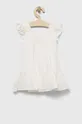Dievčenské bavlnené šaty GAP biela