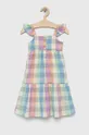 šarena Dječja pamučna haljina GAP Za djevojčice