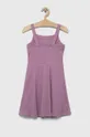 фиолетовой Хлопковое детское платье GAP Для девочек