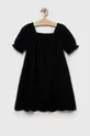 μαύρο Παιδικό βαμβακερό φόρεμα GAP Για κορίτσια