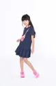 темно-синій Дитяча бавовняна сукня Marc Jacobs Для дівчаток
