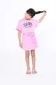рожевий Дитяча бавовняна сукня Marc Jacobs Для дівчаток