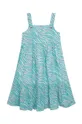 бирюзовый Хлопковое детское платье Michael Kors Для девочек